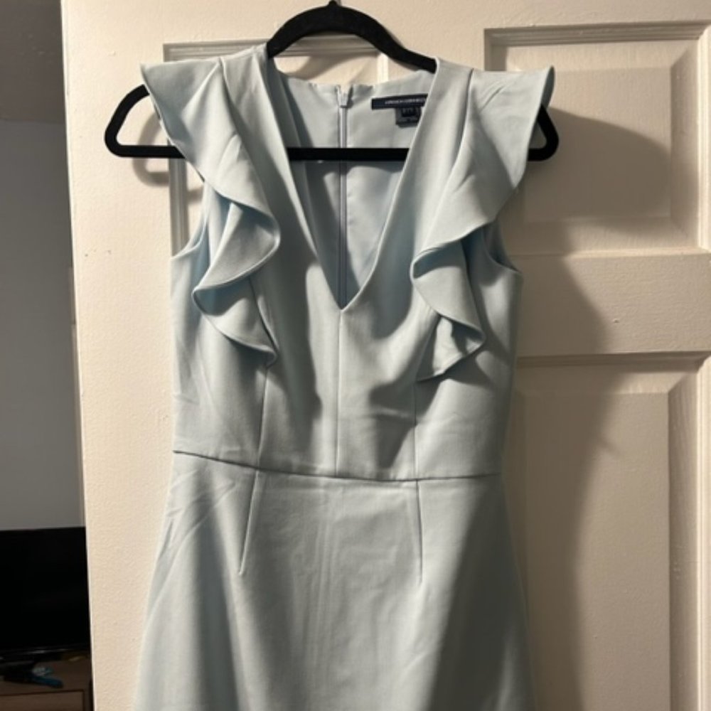 French Connection - Light Blue Ruffle Dress